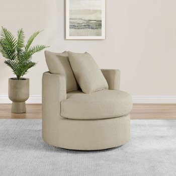 Debbie Swivel Accent Chair Set of 2 902274 in Camel by Coaster [CRAC-902274 Debbie]