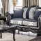 Amadeo Sofa SM6403 in Navy & Ivory Patterned Fabric w/Options