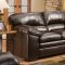 8051 Sofa in Brown Faux Leather w/Options