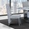 D12DC Dining Chair Set of 4 in White/Gray Velvet by Global