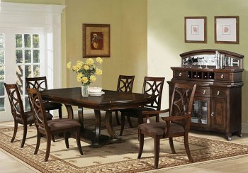 60560 Keenan Dining Table in Dark Walnut by Acme w/Options [AMDS-60560 Keenan]