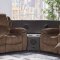 U3118C Motion Sectional Sofa - Coffee Chenille Fabric by Global