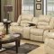 9173 Reclining Sofa in Cream Bonded Leather w/Options