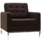 Loft Wool Loveseat in Chocolate Brown by Modway w/Options