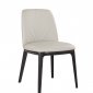 Osaka Dining Chair Set of 2 in Light Gray Leather by J&M