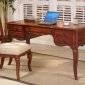 Cherry Finish Elegant 5 Drawer Desk