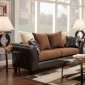 90002 Sofa in Brown Microfiber & Bicast w/Options