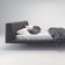 MD323 Jane Bed by Modloft in Slate Fabric Leather w/Options