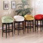 Choice of Color Microfiber Set of 2 Igloo Swivel Barstools