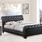 Kate Bed in Black Faux Leather by Modway