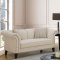 Clarabelle Sofa CM6777 in Beige Linen-Like Fabric w/Options