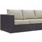 Convene Outdoor Patio Sofa EEI-1844 Choice of Color by Modway