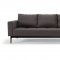 Cassius Quilt Sofa Bed in Seal Gray w/Wood Legs by Innovation