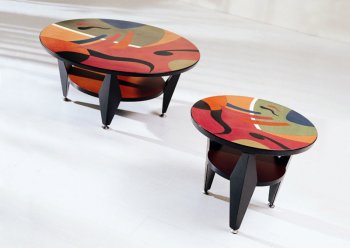 Artistic Coffee Table With Round Top [GFC-26025C+26025E]