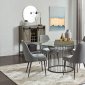 Granvia Dining Set 5Pc 193511 Gunmetal by Coaster w/Options