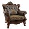 Kamilah Sofa CM6787 in Brown Leather Match & Dark Oak w/Options