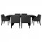 Catherine Dining Set 5Pc 106251 in Black by Coaster w/Options