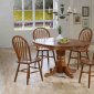 Medium Oak Finish Classic 5Pc Dining Set w/Optional Side Chairs