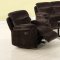 CM6821 Worcester Reclining Sofa in Dark Brown Fabric w/Options