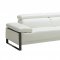 Fleurier Sectional Sofa in White Leather by J&M