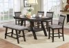 Tollerson Counter Ht Dining Set 5Pc CM3277PT in Dark Walnut