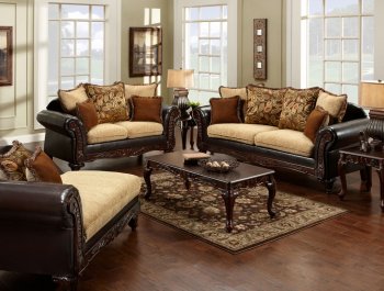 Doncaster Sofa SM7430 in Fabric & Leatherette w/Options [FAS-SM7430 Doncaster]