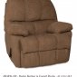 Mocha Fabric Stylish Modern Rocker Recliner