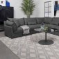 Sasha Sectional Sofa 5Pc 551681 Barely Black Coaster w/Options