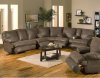 Chocolate Faux Leather Fabric Modern Ranger Sectional Sofa