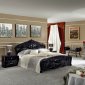 Black Finish Classic Moda Bedroom by ESF w/Optional Casegoods