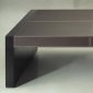 C6322 Dark Brown Faux Leather Upholstered Coffee Table