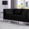 Opal Sofa 672 in Black Velvet Fabric by Meridian w/Options