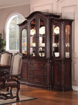 60289 Delphia Buffet with Hutch in Cherry by Acme [AMCR-60289 Delphia]