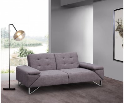 London Sofa Bed in Gray Fabric w/Options by Whiteline