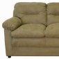 Mocha Fabric Modern Loveseat & Sofa Set w/Optional Items