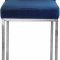 Giselle Counter Stool 782 Set of 2 Navy Velvet Fabric - Meridian