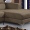 U5200 Sectional Sofa in Olive Fabric by Global Furniture USA