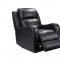 Cortana Power Motion Sofa & Loveseat Set Black by Leather Italia