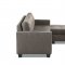 Phelps Sectional Sofa& Ottoman 9789BRG-Brownish Gray-Homelegance