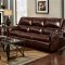 191260 Berks Reclining Sofa Chestnut Bonded Leather by Chelsea