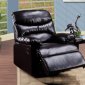 Espresso Bonded Leather Elegant Modern Recliner