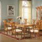 Pine Finish Traditional 5Pc Dining Set w/Optional Items