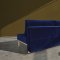 Supremax Vintage Sofa Bed in Blue w/Oak Legs by Innovation