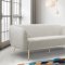 Harlow Sofa 685 in Cream Velvet Fabric by Meridian w/Options