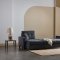 Mocca Sectional Sofa in Dupont Anthracite Fabric by Bellona