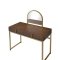 Coleen Vanity AC00670 in Walnut by Acme w/Optional Ottoman