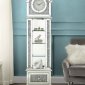 Noralie Grandfather Clock AC00352 in Mirror w/LED by Acme