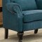 Willow Accent Chair CM-AC6271TL in Teal w/Optional Ottoman