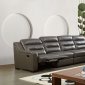 Ludlow Motion Sectional Sofa in Elephant Gray by Beverly Hills