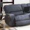 Saul Power Motion Sectional Sofa 53985 in Blue Denim by Acme